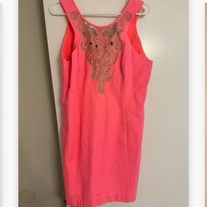 Lilly Elegant coral Sleeveless Dress